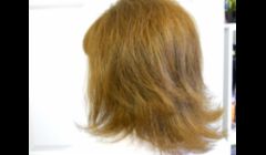 Warm color with long layers.