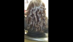 Sew in extensions cut and styled