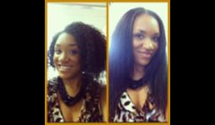 Shampoo and press on Natural hair