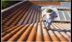 The three layer coating finishes applied on top of a tile roof after other restoration work, positively transforms the current faulty roof system.