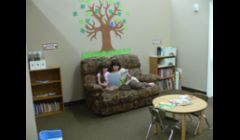 Main Play Area. We love to encourage reading and sharing, organization and even tidying skills.  We have nice big open spaces and lots of things to do and play. 