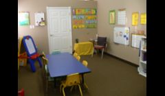 Our Preschool Classroom. Classes are in the morning from 9:00 am - 12:00 pm for 4 year olds (and up) that are potty trained.  