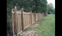 Classy fence with gate.