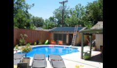 solar pool heating installation