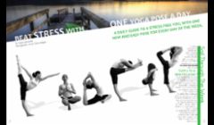Yoga, Opening editorial spread for Whole Living Magazine