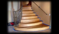 Custom hickory staircase