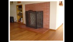 Bordered fireplace, Kahrs brand engineered