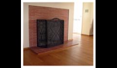 Bordered fireplace, Kahrs brand engineered