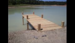 another small pier on private lake