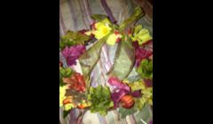 Fall door wreath