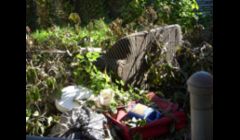 This trash that tenet left we cleaned for the manger\nBe for