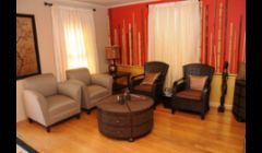 Here is the waiting room for Massage by Wendy Encinitas. The waiting room is in the main house you see from Vulcan Ave.