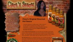 Clara's Sauces: one of my best pieces of art, no longer online.