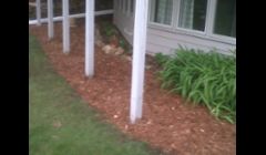Dig in new edge, mulch garden to give a fresh look